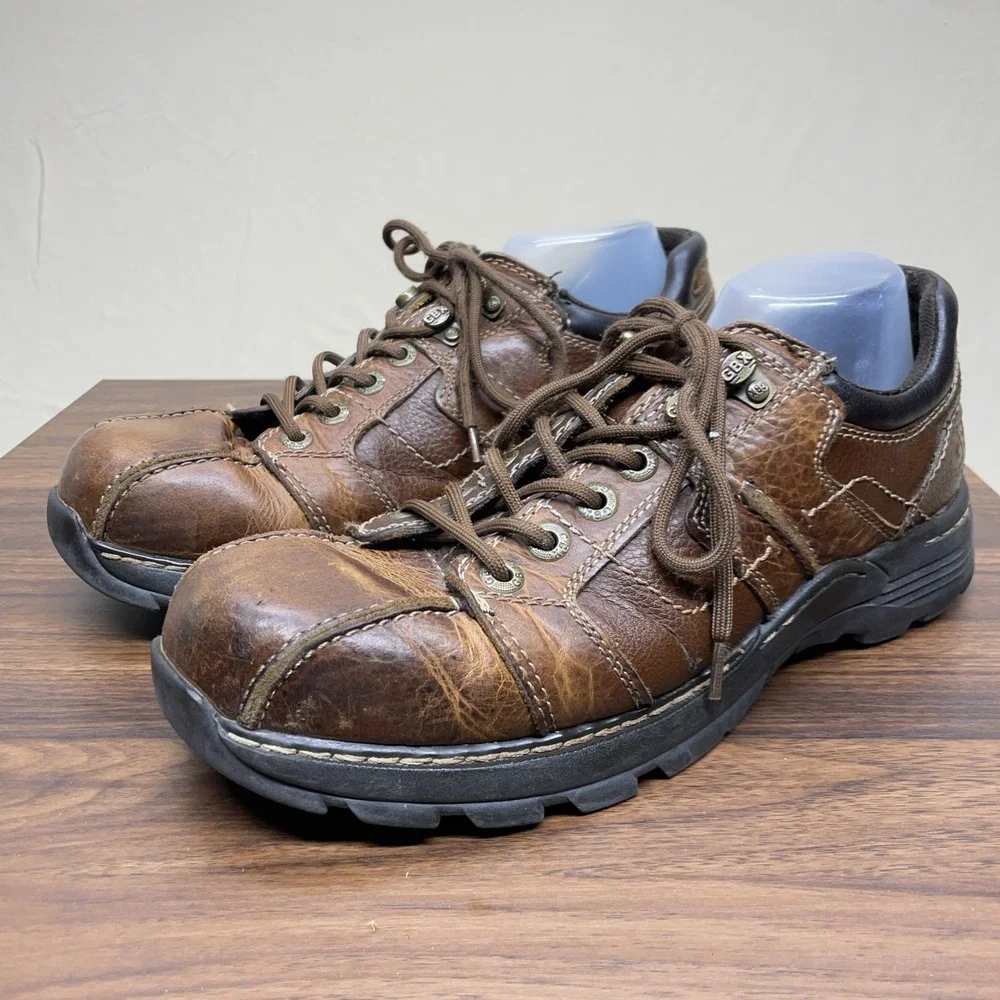 Vintage GBX Chunky Y2K Brown Leather Shoes Grunge Streetwear‎ Oxfords Size 12M
